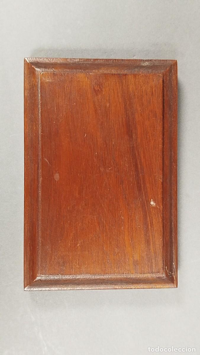 Vintage: BASE DE MADERA RECTANGULAR - Foto 4
