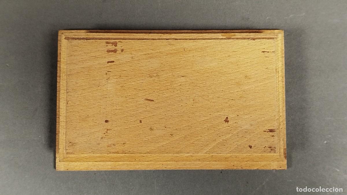 Vintage: BASE RECTANGULAR DE MADERA SIN BARNIZAR - Foto 4