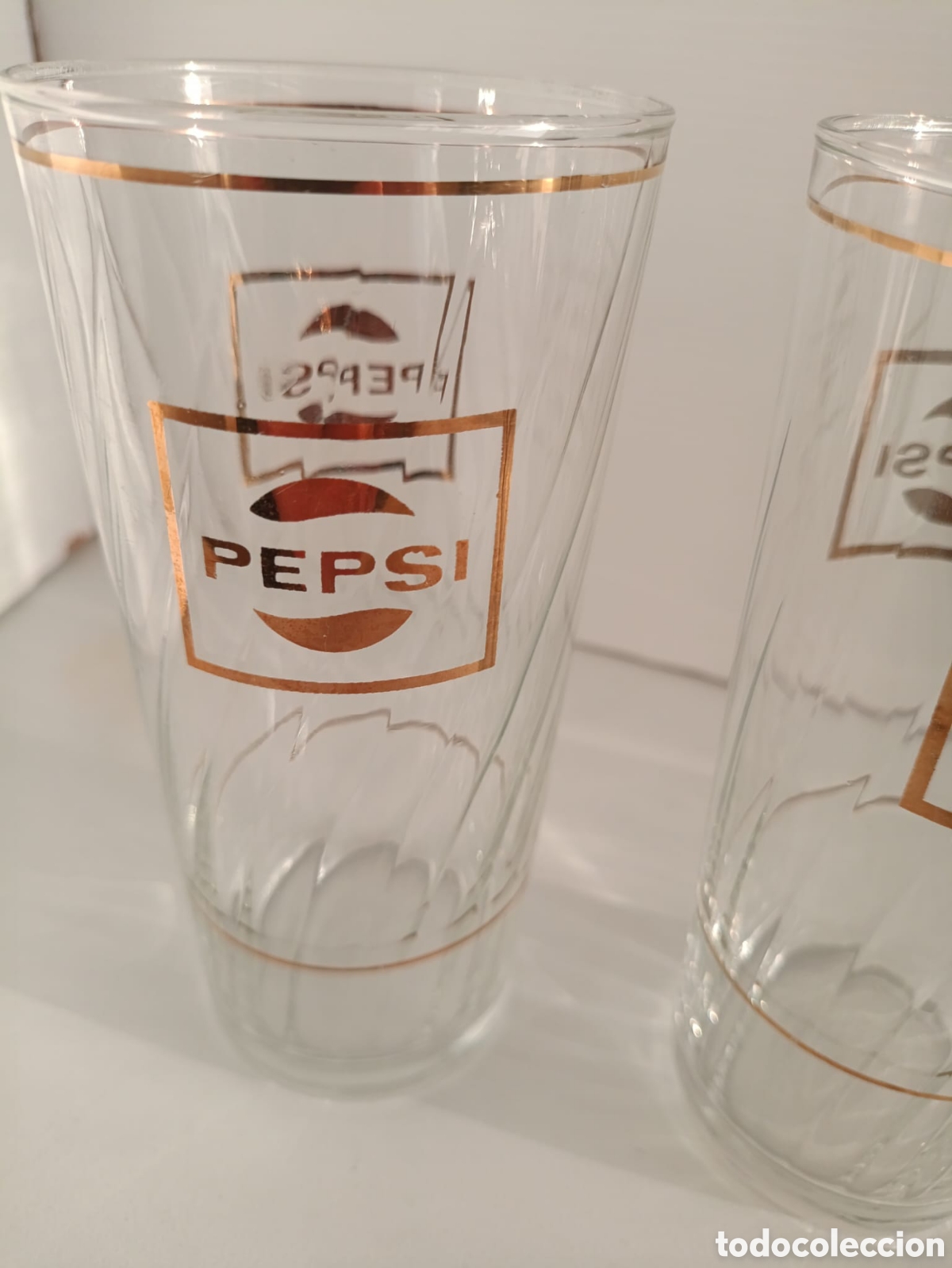 Vintage: 3 vasos de cristal PEPSI - Foto 2