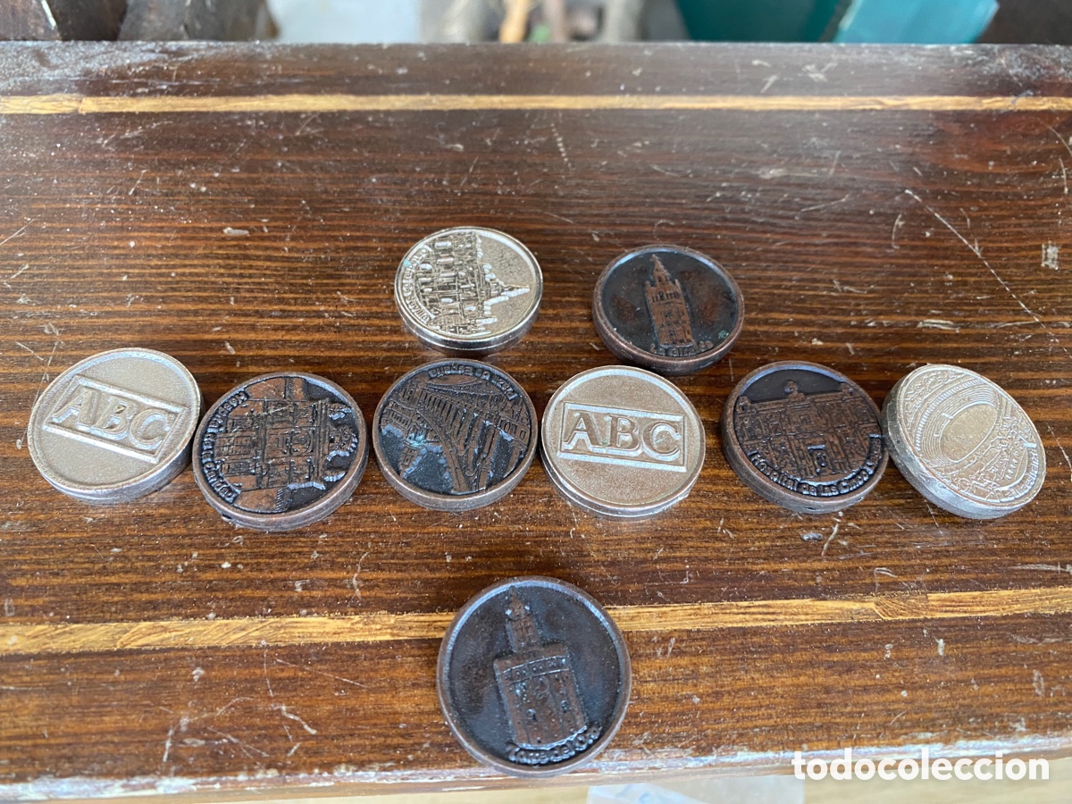 Vintage: Lote de monedas publicitarias - Foto 1