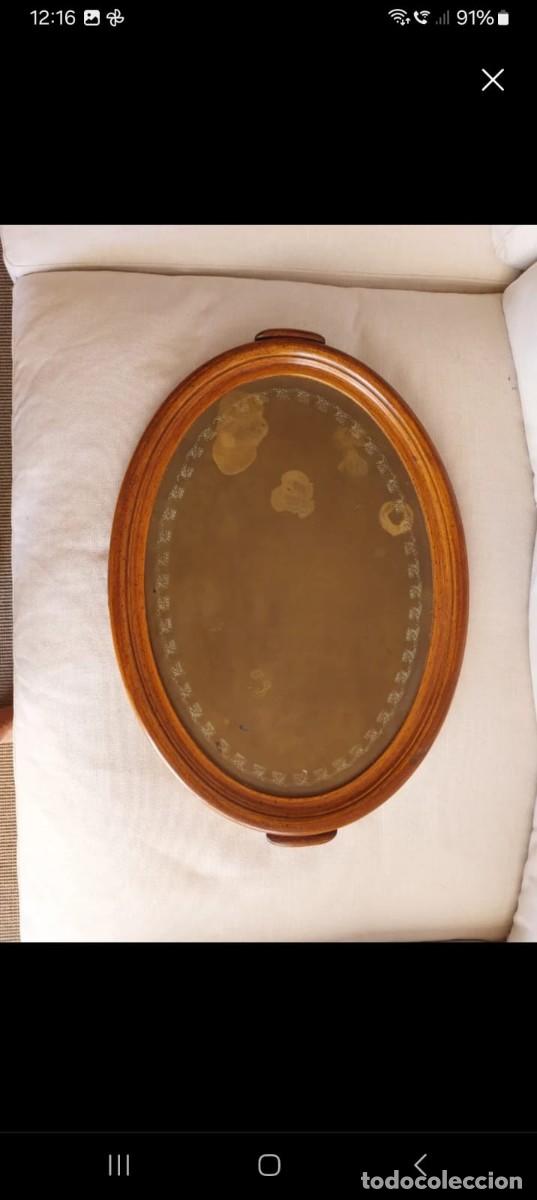 Vintage: BANDEJA DE COBRE Y MADERA - Foto 2