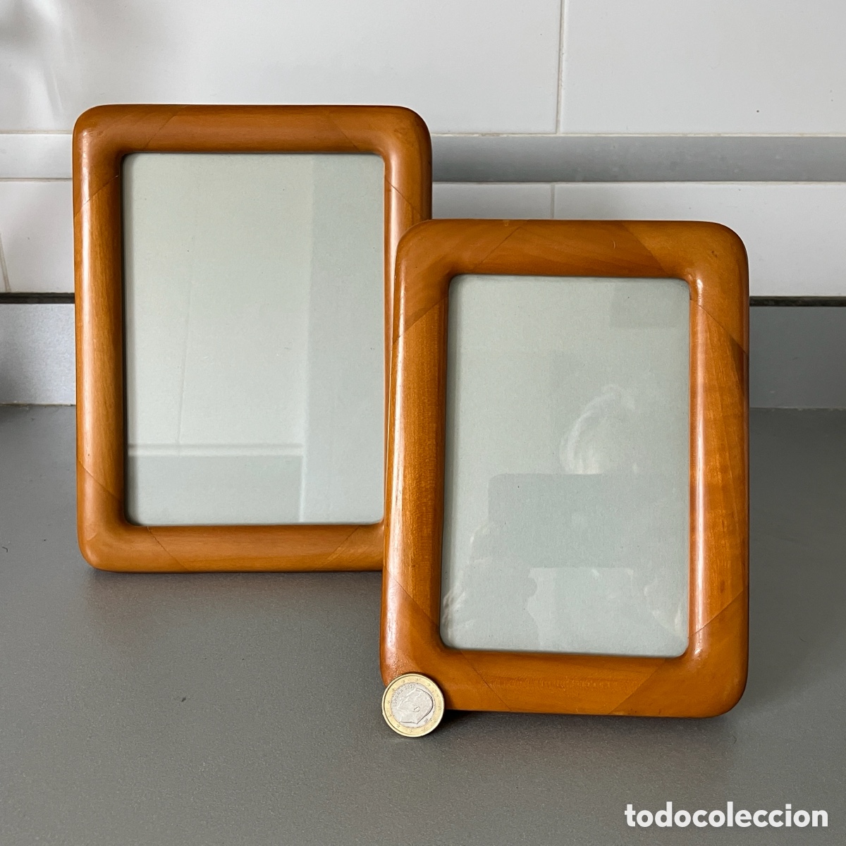 Vintage: Lote marcos de madera de teca vintage - Foto 2