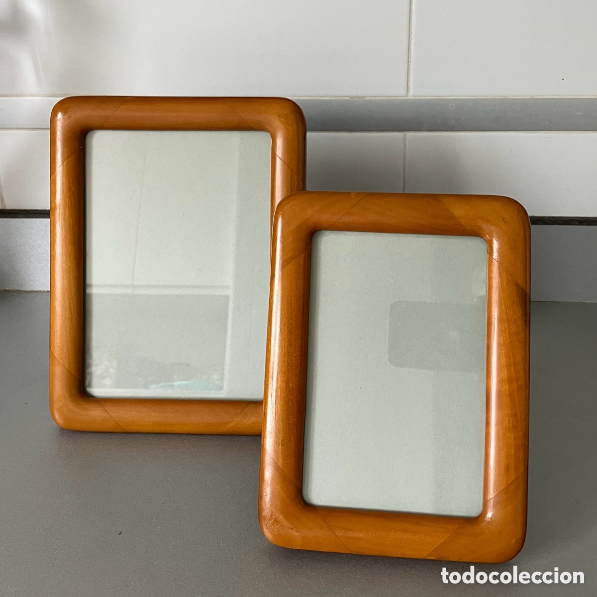 Vintage: Lote marcos de madera de teca vintage - Foto 6