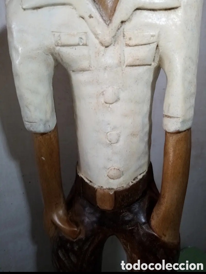 Vintage: Figura madera militar - Foto 2