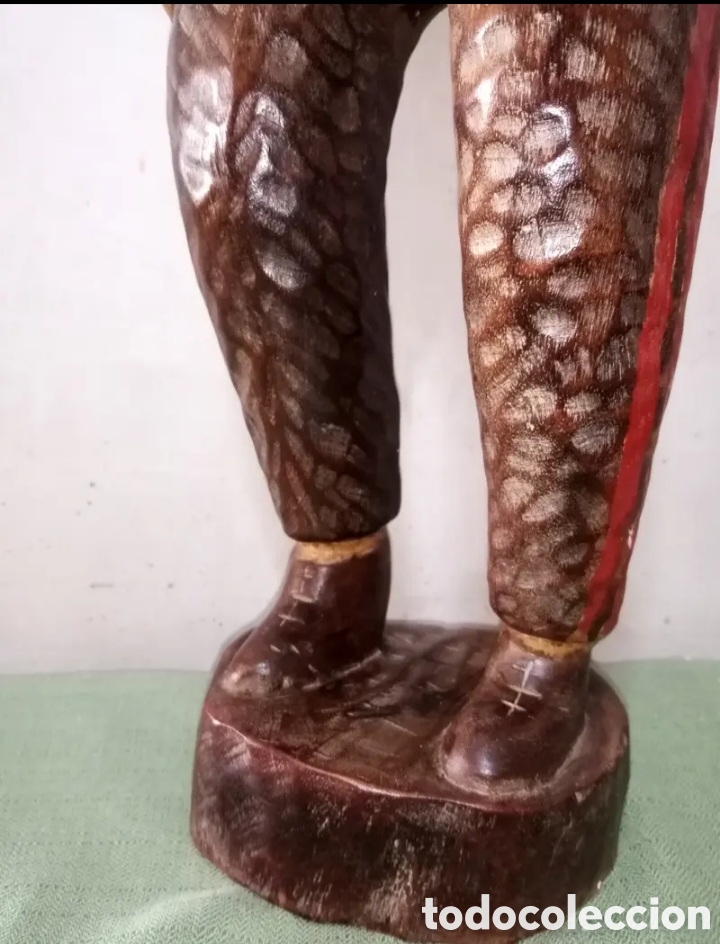 Vintage: Figura madera militar - Foto 7
