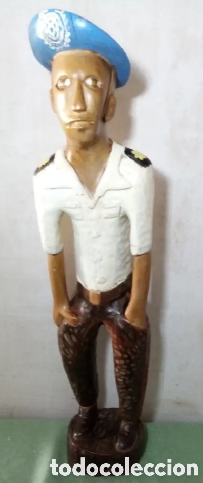 Vintage: Figura madera militar - Foto 1