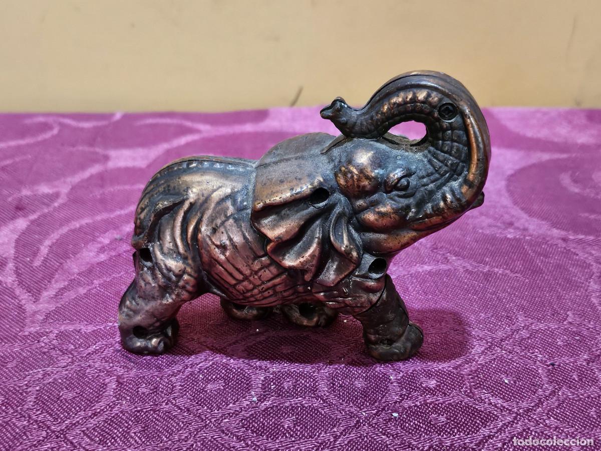 Vintage: mechero de figura de elefante - Foto 1