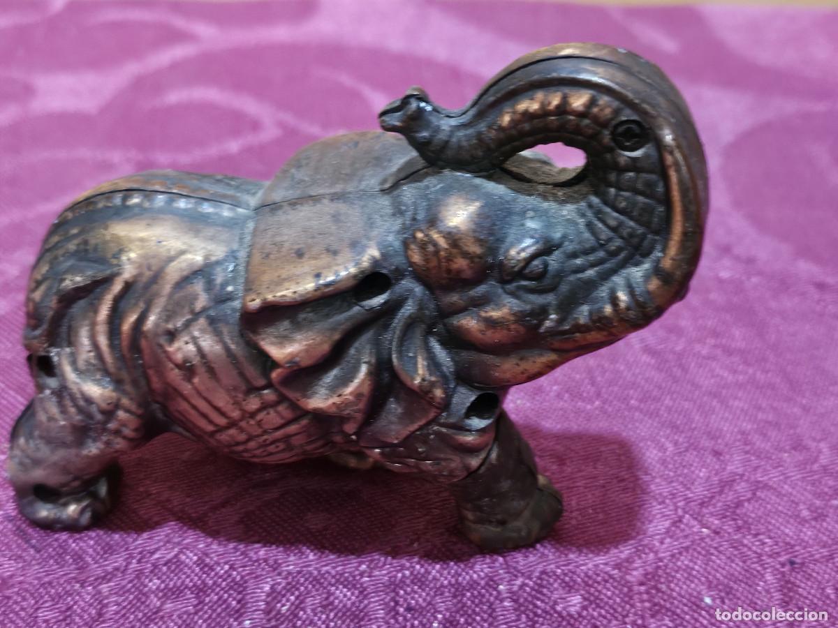 Vintage: mechero de figura de elefante - Foto 2