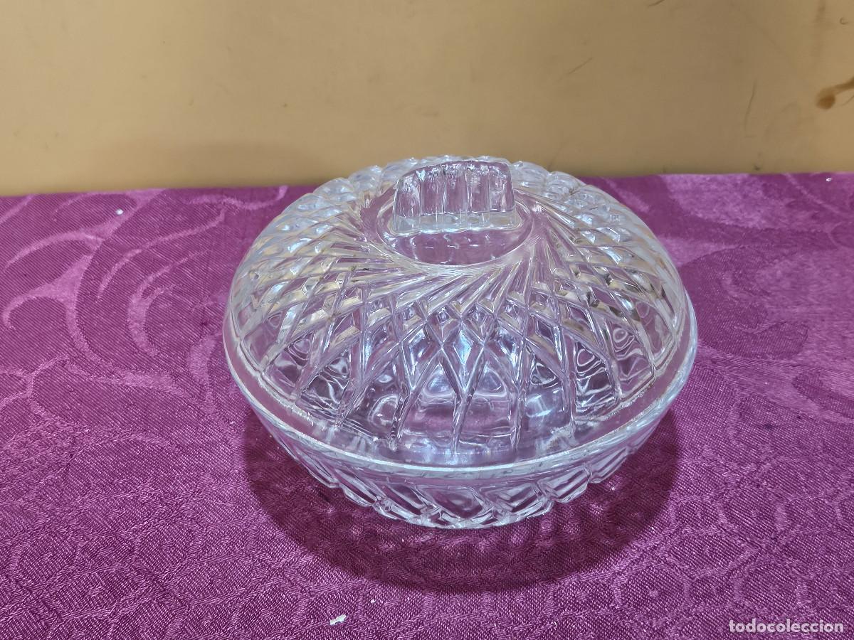 Vintage: azucacrero de cristal tallado - Foto 1