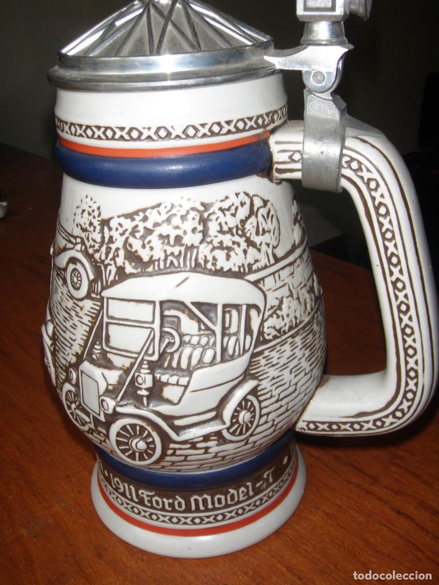 Vintage: JARRA DE CERVEZA ED LIMITADA NUMERADA COCHES - Foto 3