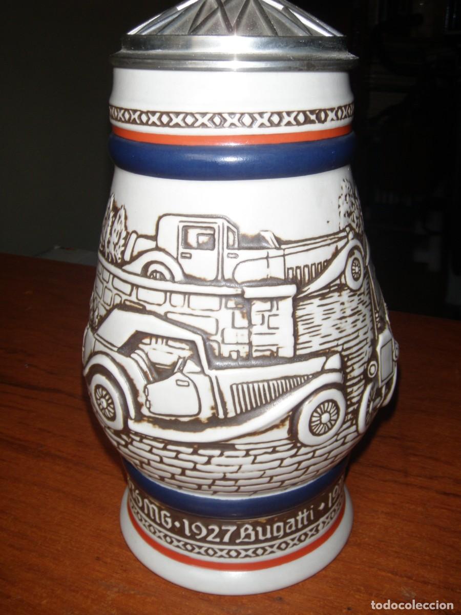 Vintage: JARRA DE CERVEZA ED LIMITADA NUMERADA COCHES - Foto 4