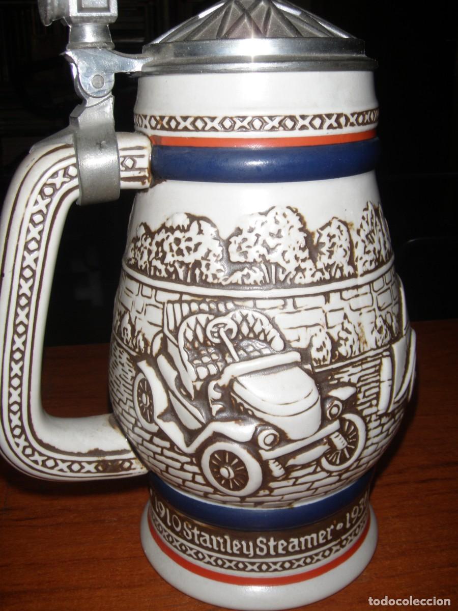 Vintage: JARRA DE CERVEZA ED LIMITADA NUMERADA COCHES - Foto 5