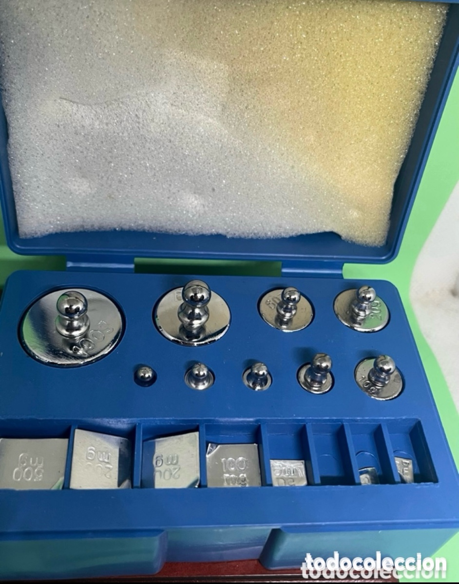 Vintage: PESAS PARA B&Aacute;SCULA DE PRECISI&Oacute;N DE 100 a 0,01 gramo - Foto 2