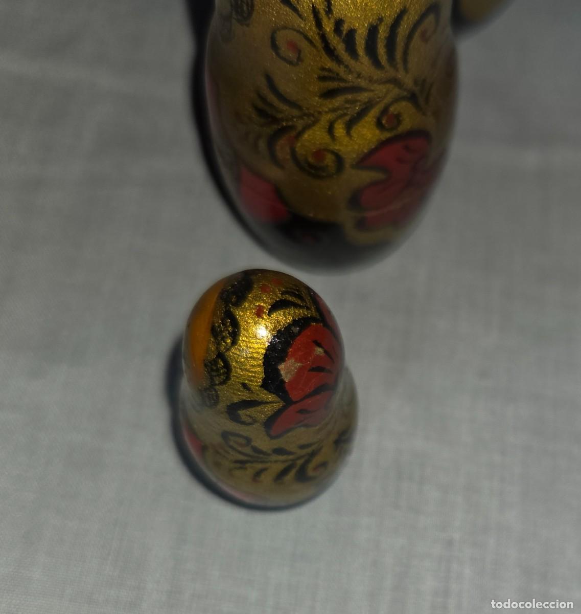 Vintage: Mu&ntilde;eca rusa matrioska 5 piezas - Foto 4
