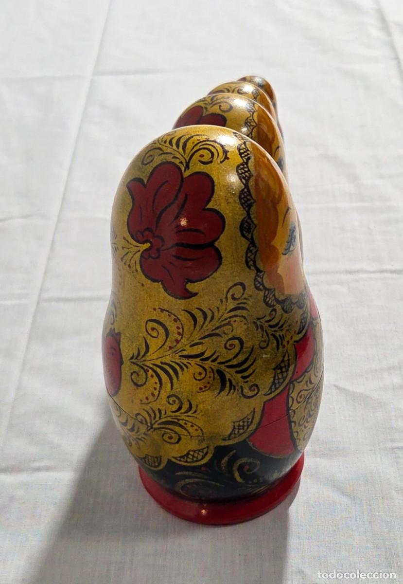 Vintage: Mu&ntilde;eca rusa matrioska 5 piezas - Foto 6