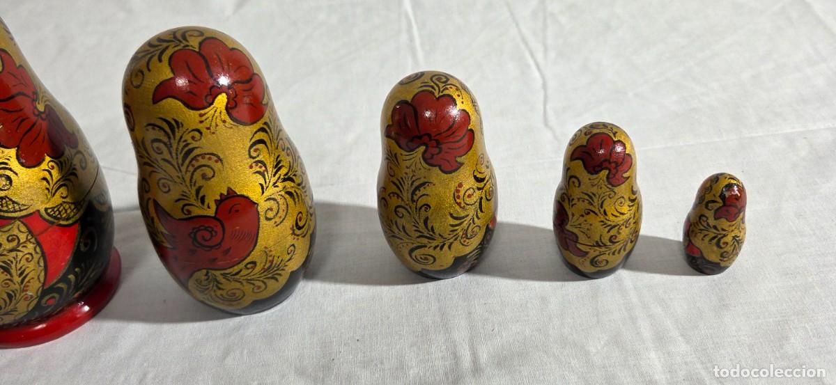 Vintage: Mu&ntilde;eca rusa matrioska 5 piezas - Foto 8