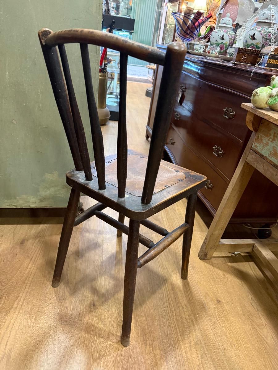 Vintage: ANTIGUA SILLA DE MADERA - Foto 7