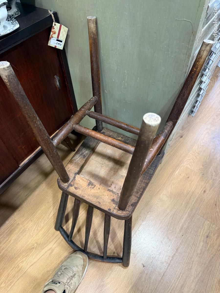 Vintage: ANTIGUA SILLA DE MADERA - Foto 8