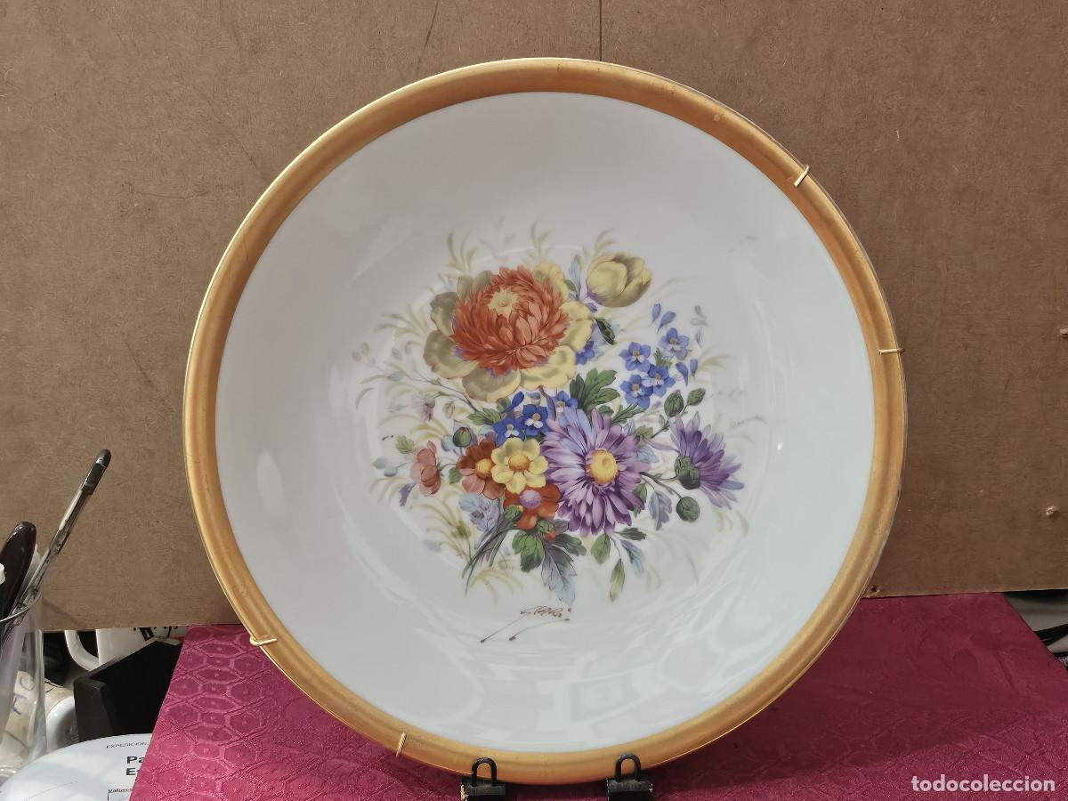 Vintage: plato de porcelana grande - Foto 1