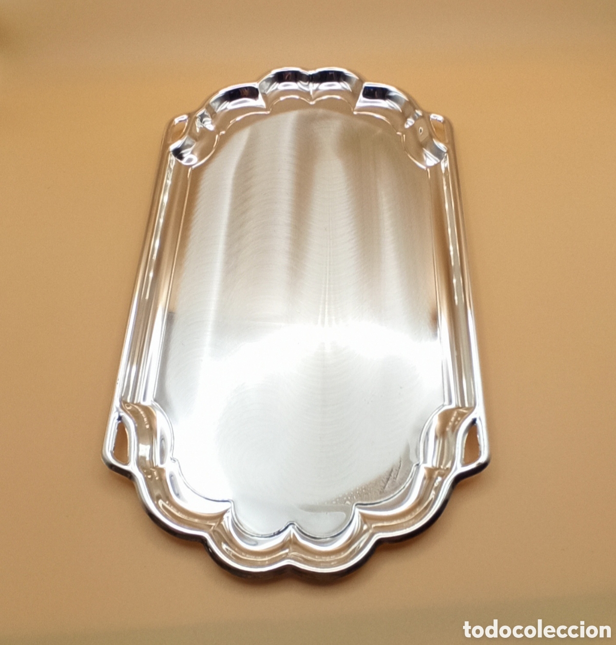 Vintage: Bandeja metal oval ondulada - Foto 2