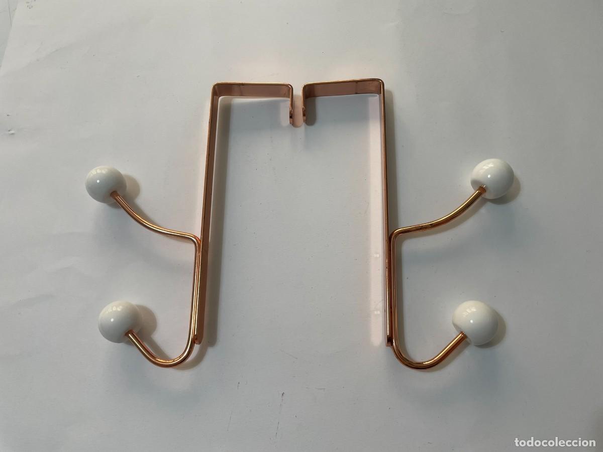 Vintage: CONJUNTO DE 2 PERCHAS VINTAGE PARA PUERTA - Foto 1