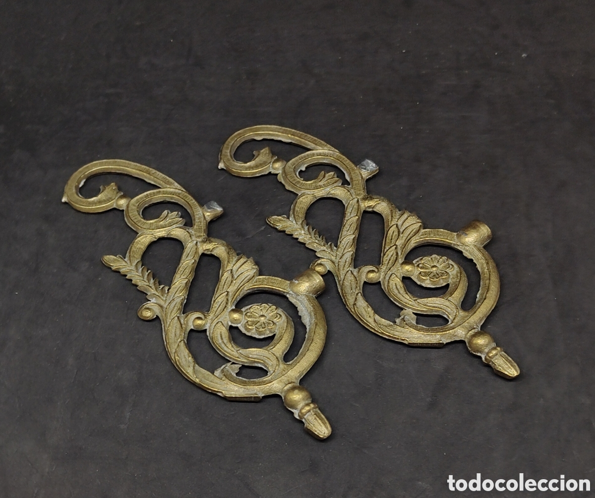 Vintage: 2 piezas en bronce - 15 cm - car232 - Foto 1