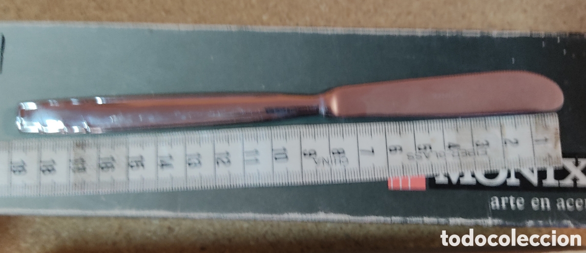 Vintage: Lote 6 cuchillos de postre acero inoxidable Monix - Foto 6