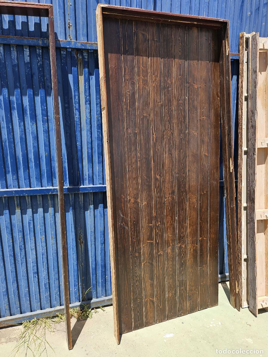 Vintage: puerta de madera completa - Foto 1