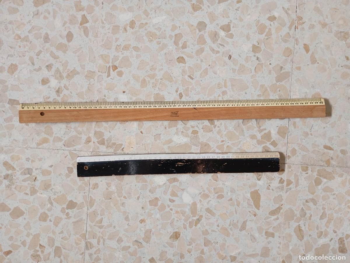 Vintage: Reglas antiguas de madera - Foto 1