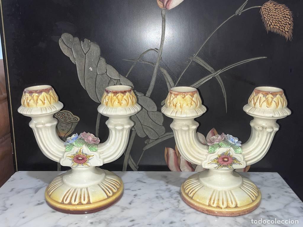 Vintage: CANDELABROS MANISES LERME - Foto 2