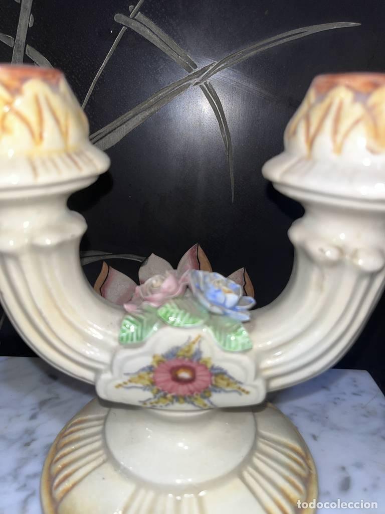 Vintage: CANDELABROS MANISES LERME - Foto 6
