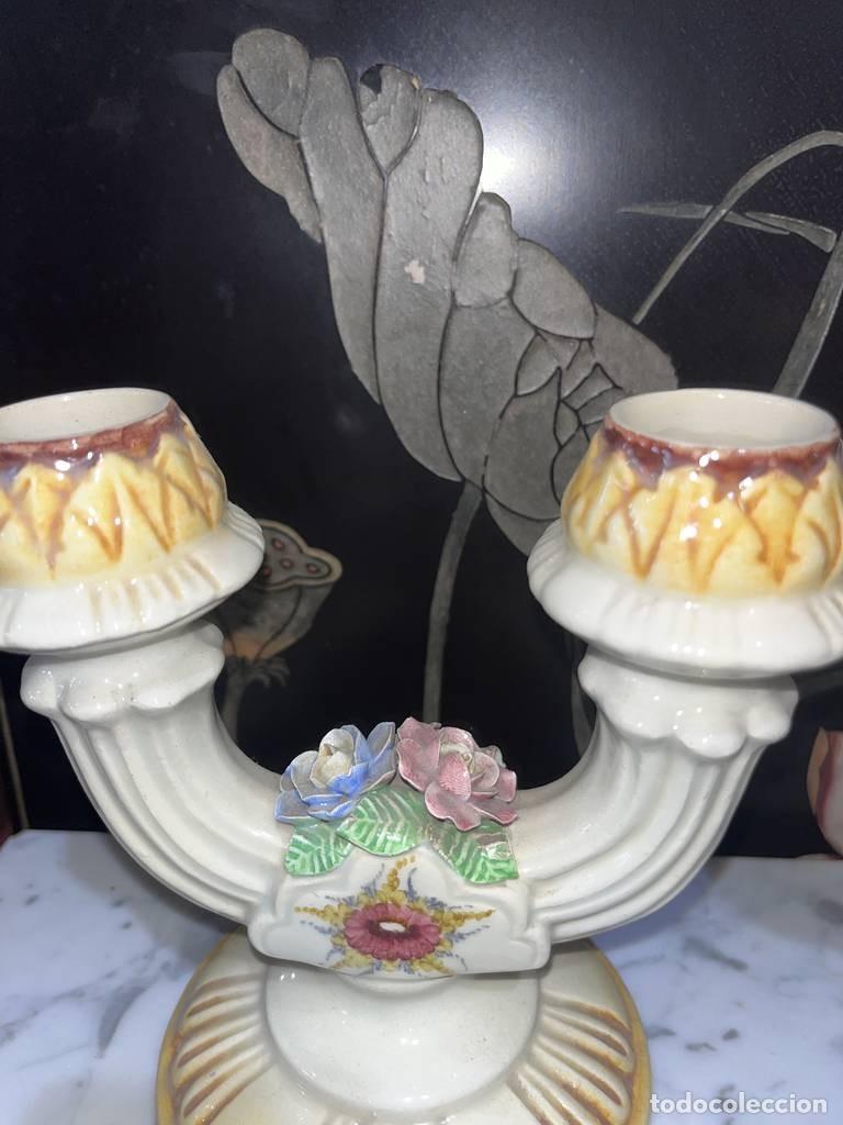 Vintage: CANDELABROS MANISES LERME - Foto 7