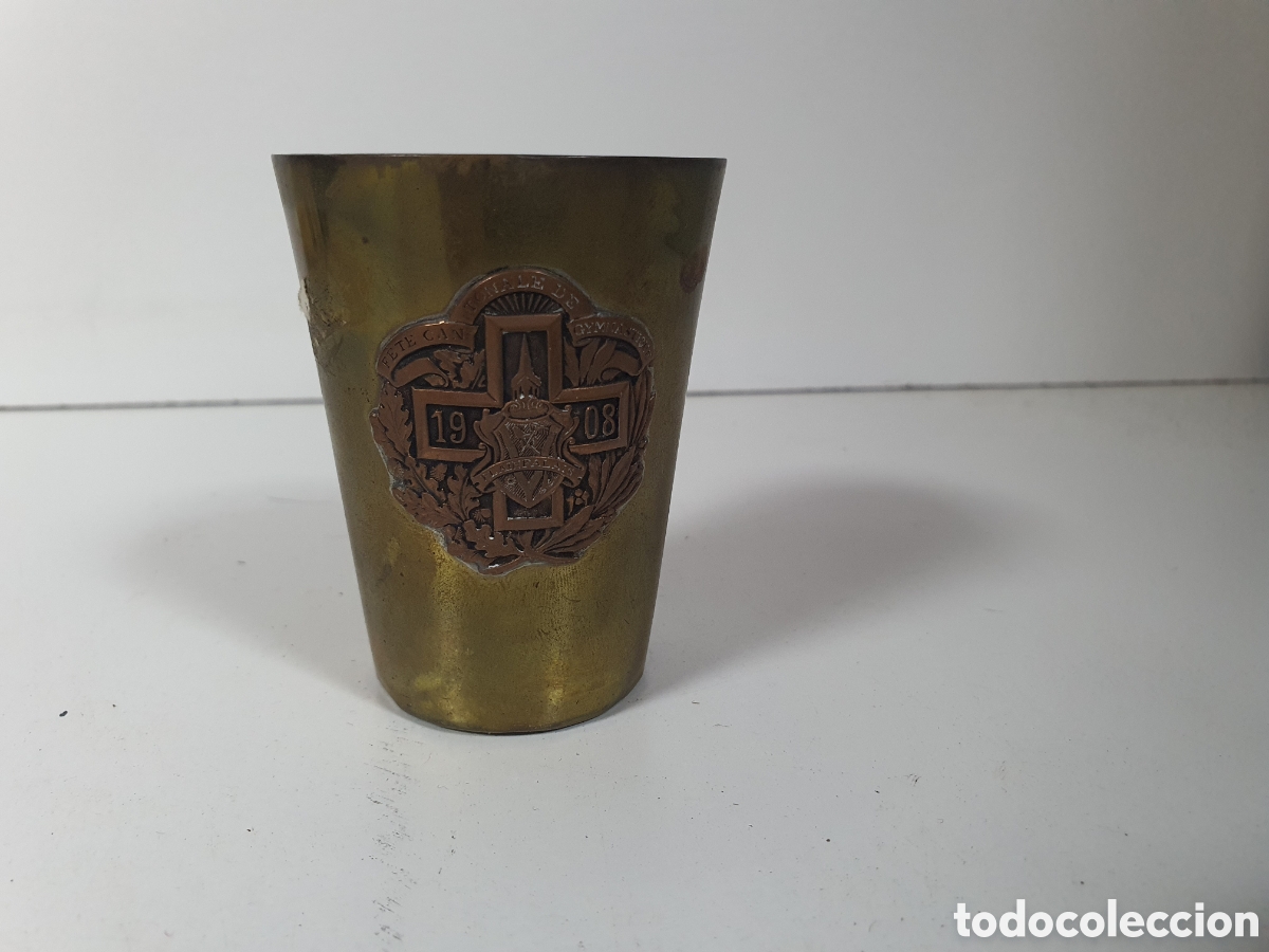 Vintage: Vaso laton 1908 en perfectas condiciones