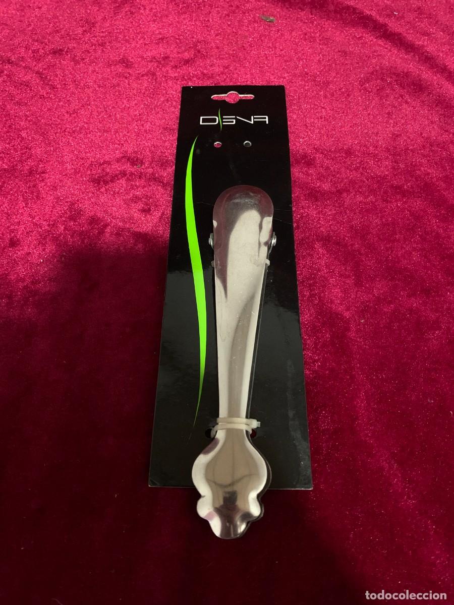 Vintage: MENAJE; PINZA DE ACERO DE HIELO O COCINA 19 CM