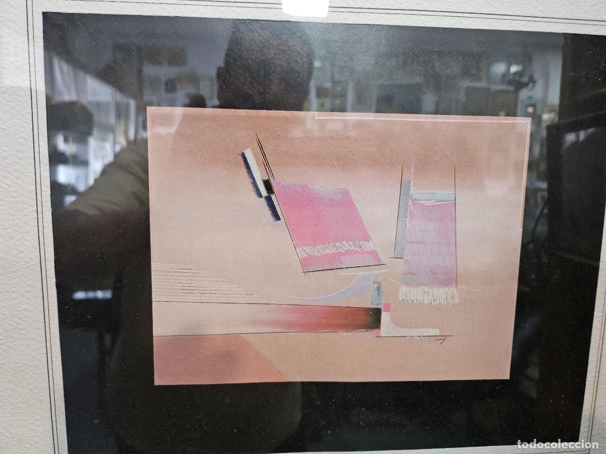 Vintage: cuadro con pintura adtrascta - Foto 2