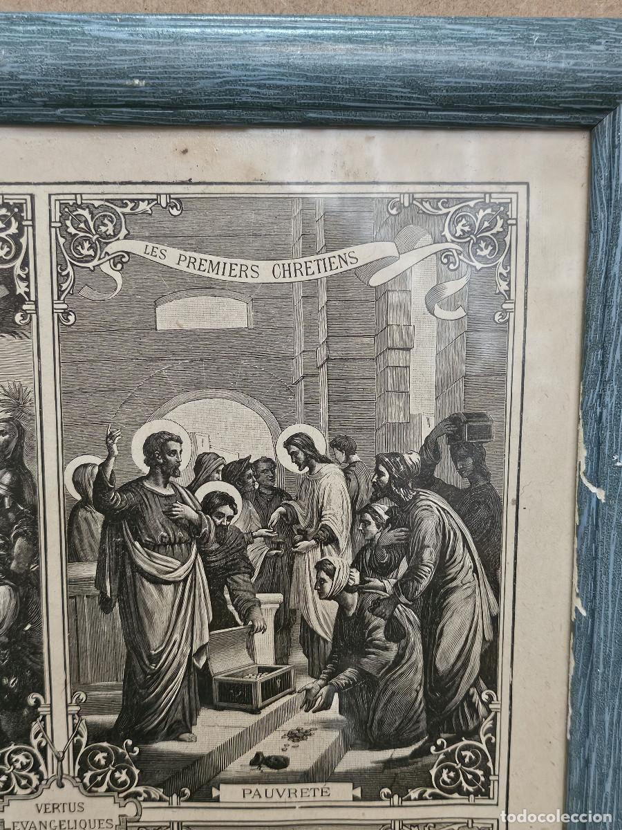 Vintage: cuadro con lamina religiosa antigua - Foto 3