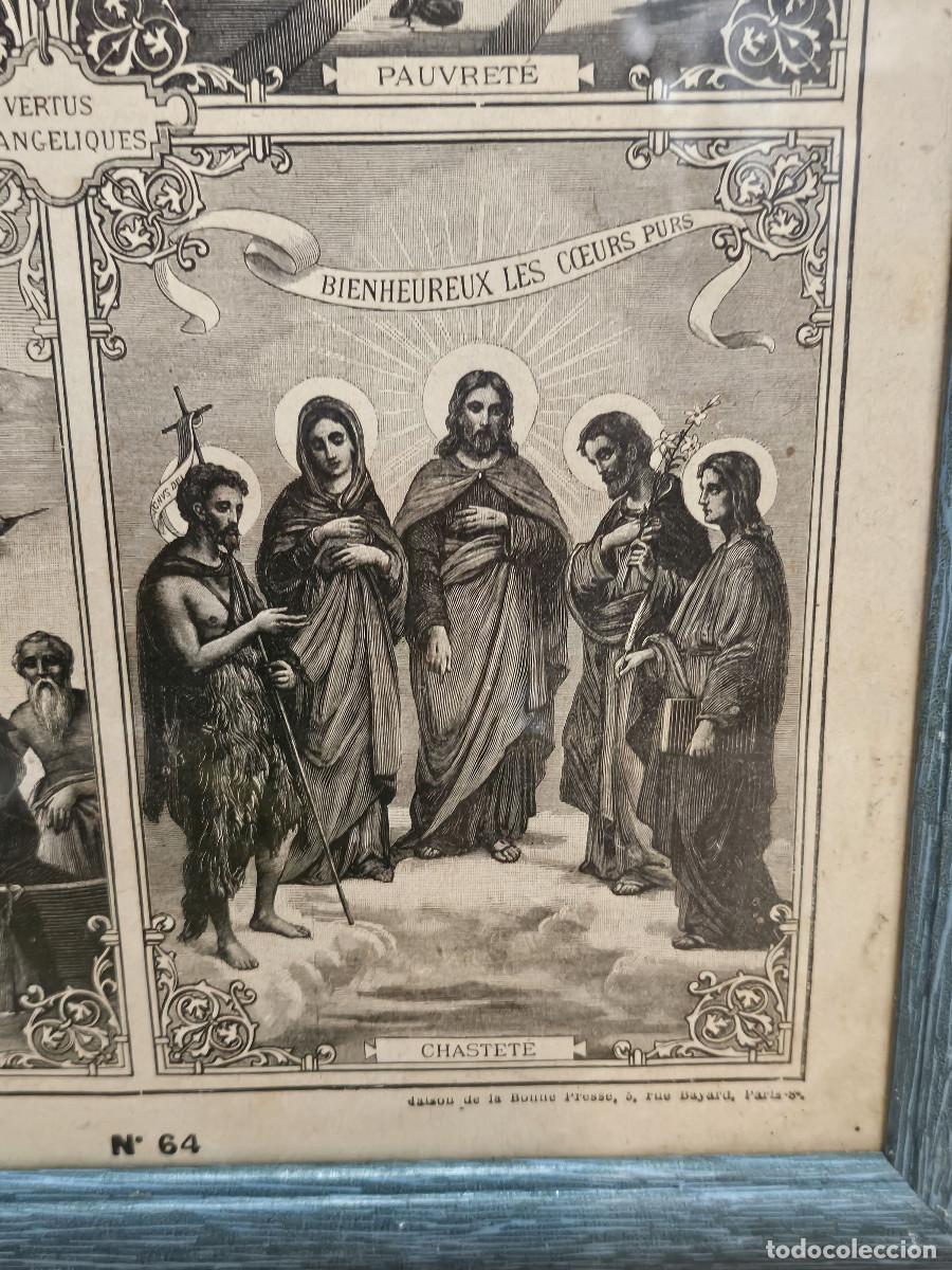 Vintage: cuadro con lamina religiosa antigua - Foto 4