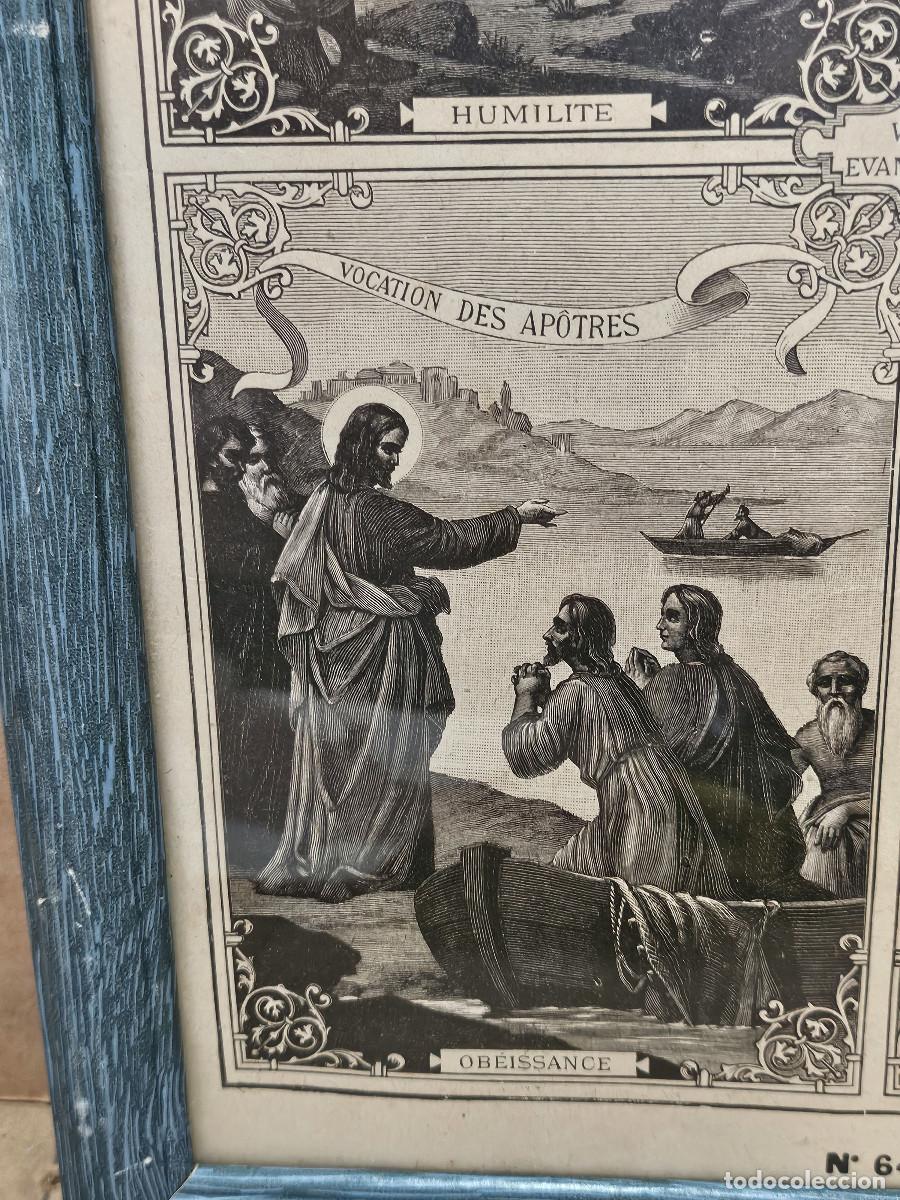 Vintage: cuadro con lamina religiosa antigua - Foto 5