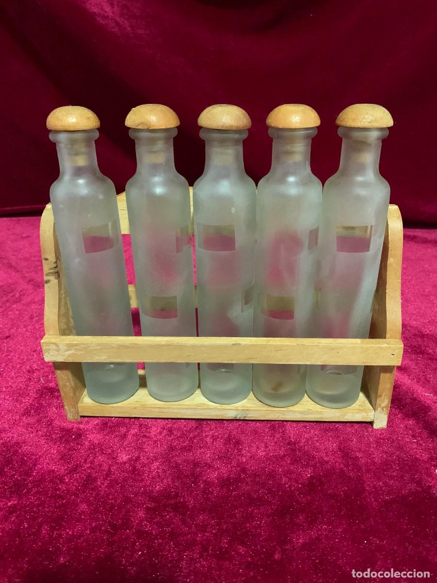 Vintage: MENAJE; LOTE ANTIGUO CONJUNTO DE BOTELLAS PARA LICORES