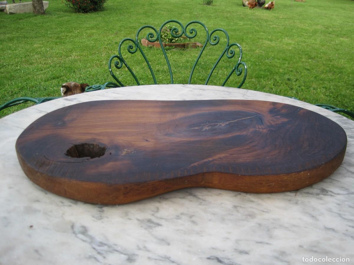 Vintage: GRAN TABLA DE COCINA DE MADERA DE ROBLE MACIZA - Foto 6