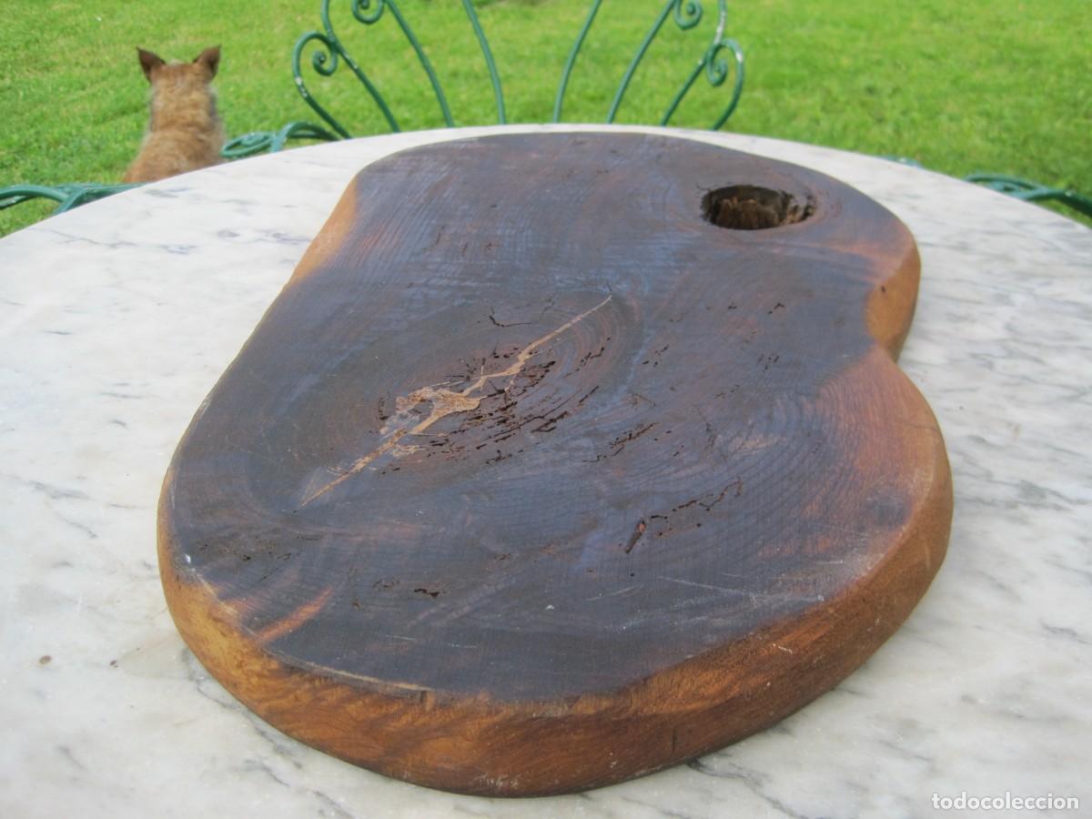 Vintage: GRAN TABLA DE COCINA DE MADERA DE ROBLE MACIZA - Foto 9