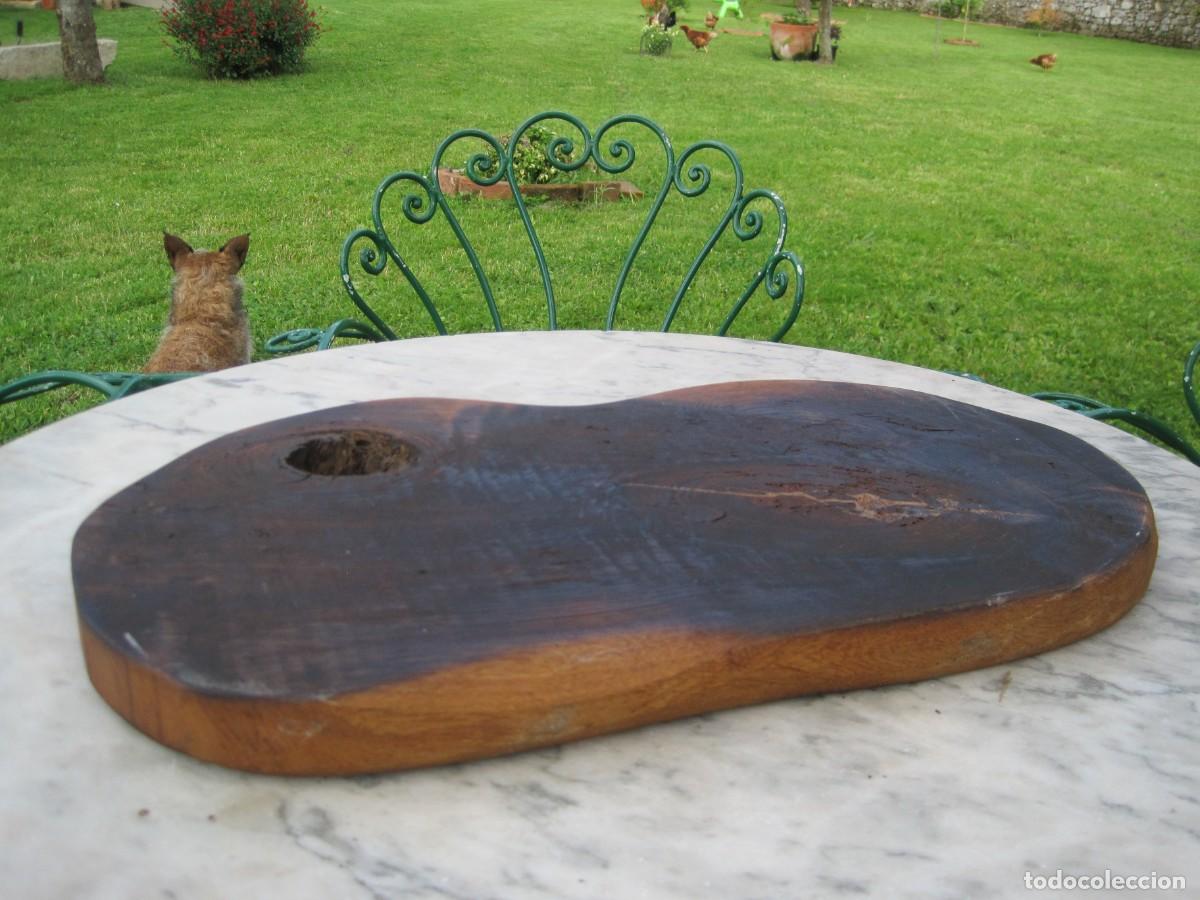 Vintage: GRAN TABLA DE COCINA DE MADERA DE ROBLE MACIZA - Foto 10