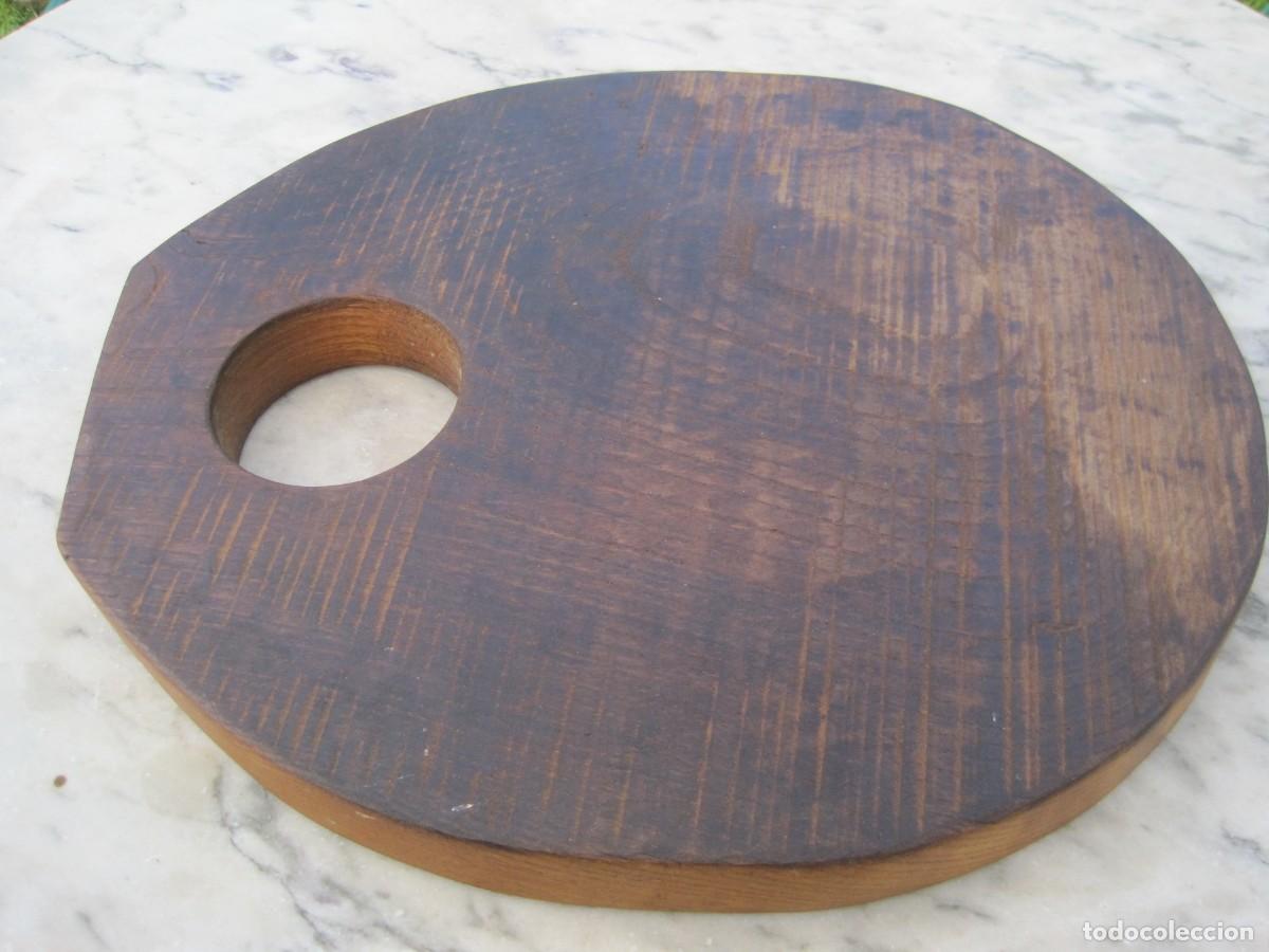 Vintage: GRAN TABLA DE COCINA DE MADERA DE ROBLE MACIZA - Foto 2