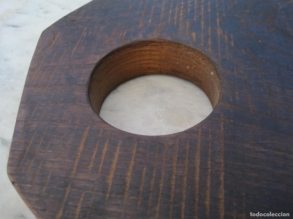 Vintage: GRAN TABLA DE COCINA DE MADERA DE ROBLE MACIZA - Foto 4