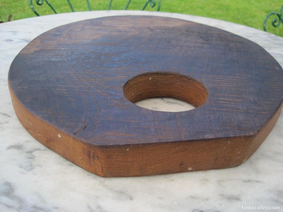 Vintage: GRAN TABLA DE COCINA DE MADERA DE ROBLE MACIZA - Foto 5