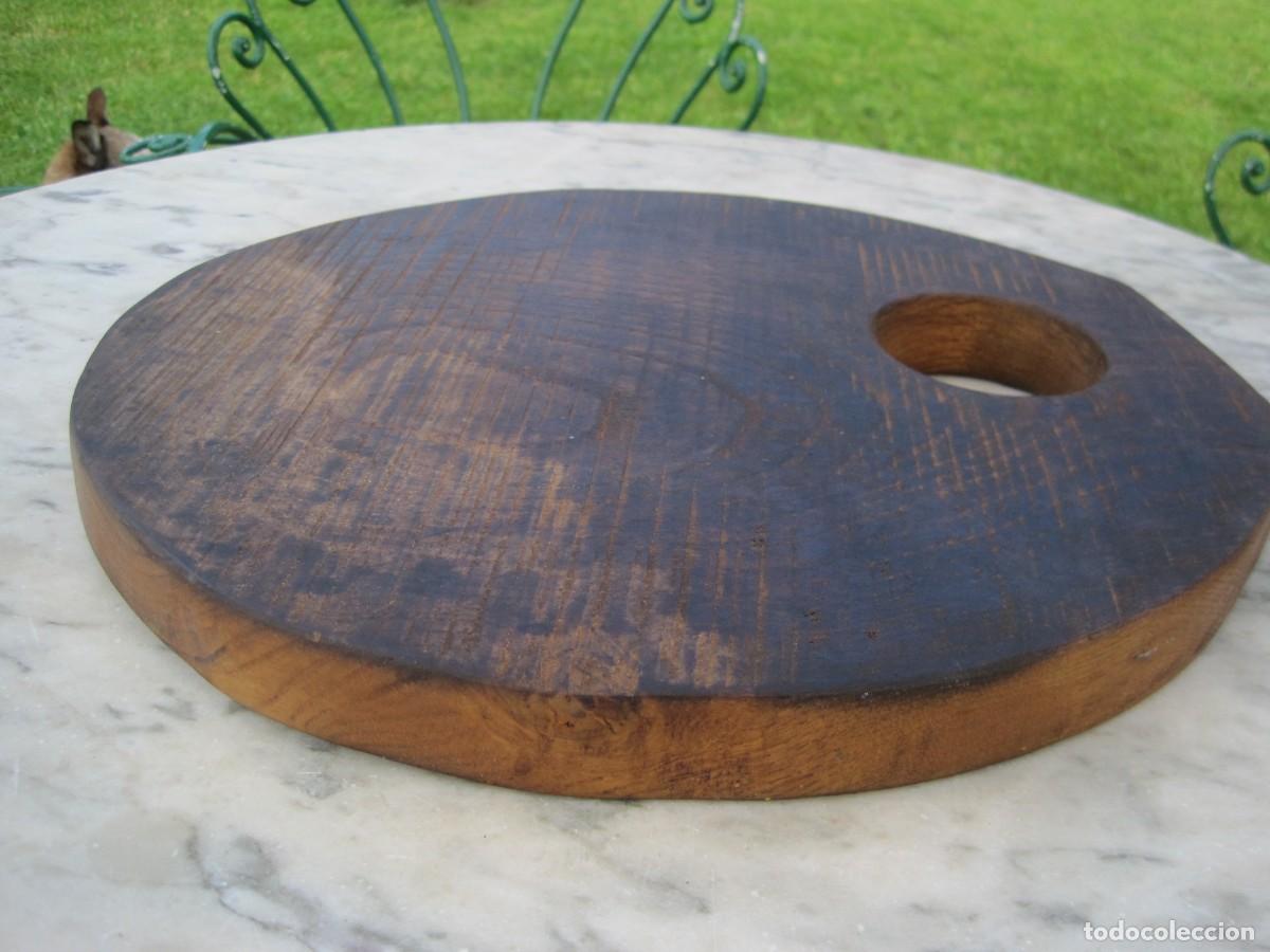 Vintage: GRAN TABLA DE COCINA DE MADERA DE ROBLE MACIZA - Foto 6