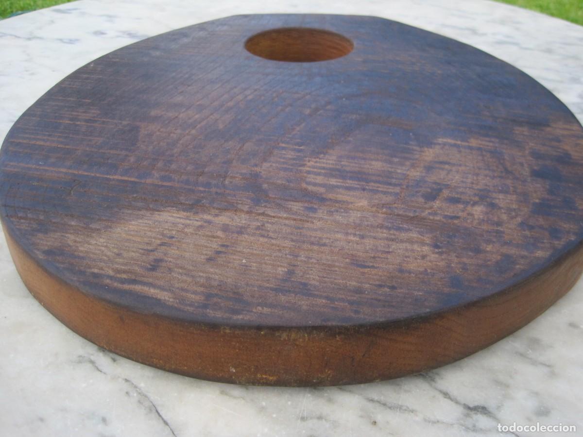 Vintage: GRAN TABLA DE COCINA DE MADERA DE ROBLE MACIZA - Foto 7