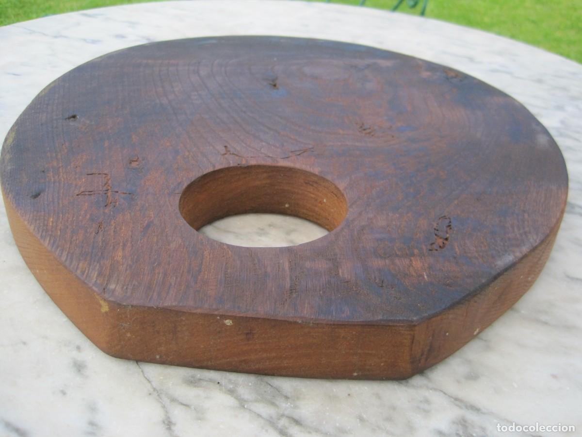 Vintage: GRAN TABLA DE COCINA DE MADERA DE ROBLE MACIZA - Foto 8