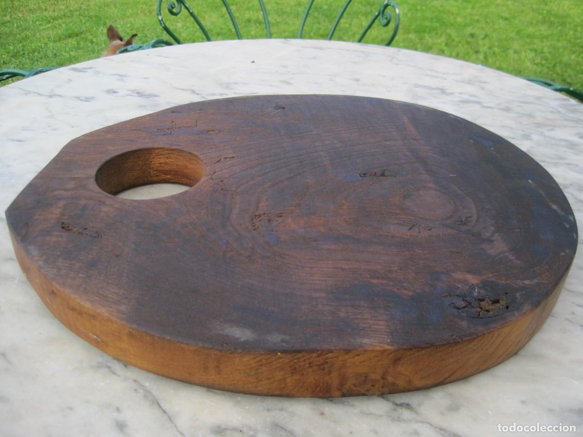 Vintage: GRAN TABLA DE COCINA DE MADERA DE ROBLE MACIZA - Foto 9
