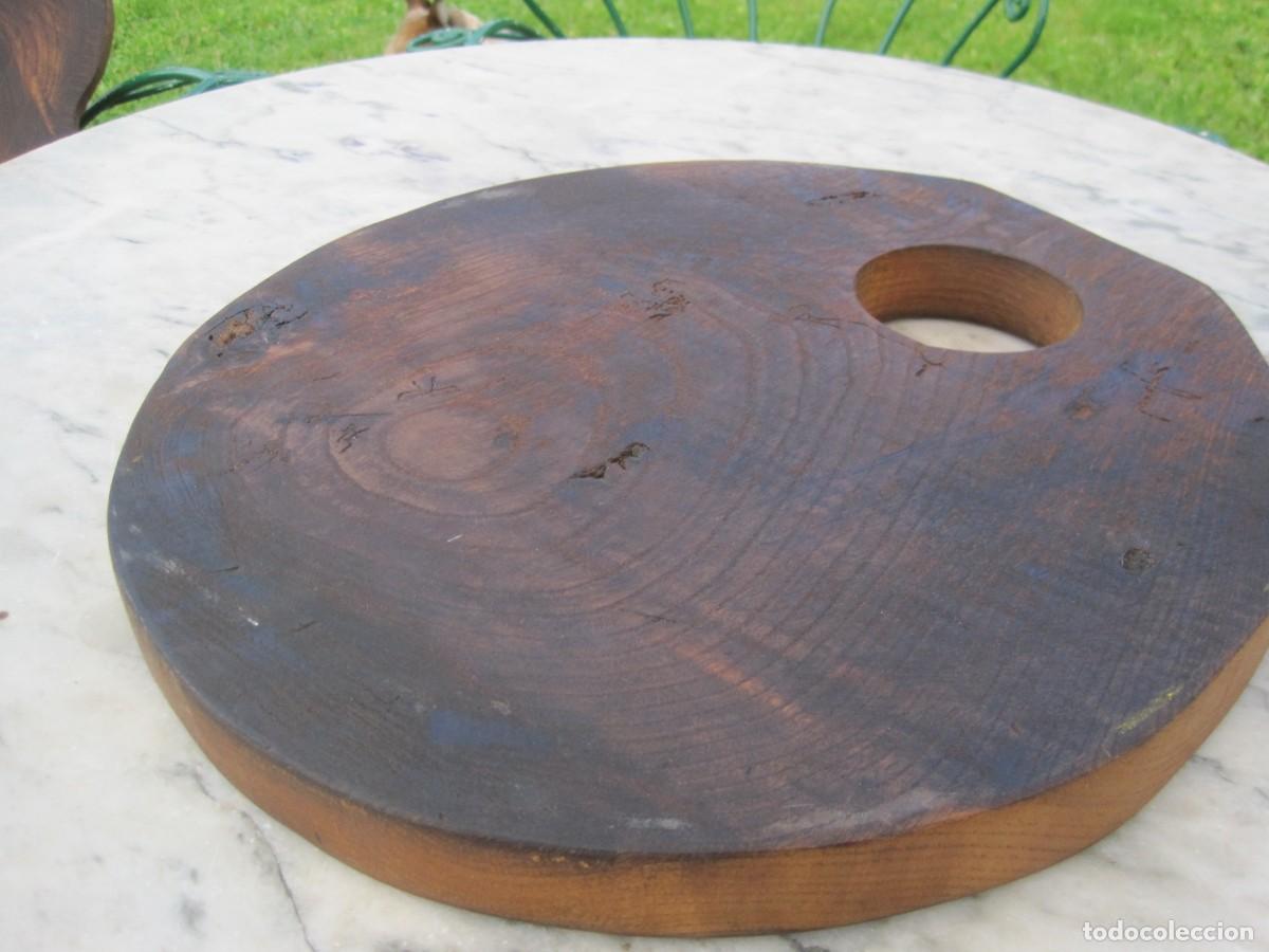 Vintage: GRAN TABLA DE COCINA DE MADERA DE ROBLE MACIZA - Foto 10